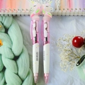 Penna a sfera con unicorno luminoso rosa e bianco e decorazione 3D con stelline - Unicorno Rosa