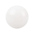 Polished natural white crystal sphere for home feng shui decor on white background - 40mm / White Jade