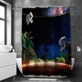 Waterproof dinosaur and astronaut collage polyester shower curtain for bathroom decor - Dinosaur Pattern 13