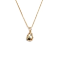 Collana placcata oro con pendente a goccia d'acqua e pietre multicolori incastonate - Placcato in oro con zirconia colorata