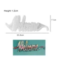 Silicone Welcome sign mold for DIY resin craft with glitter decoration 30.6cm width - Welcome Style 1