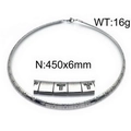 Silver color 6mm flat snake chain necklace with engraved cross pattern for women - Cross Engraved Style (KN33833-Z)