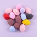 Set di spugnette per trucco multicolore con forme a goccia e taglio inclinato morbido - Forma Obliqua Colore Casuale - Sacchetto OPP