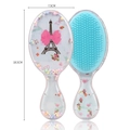 Cartoon blue air cushion hairbrush with Eiffel Tower print and colorful foam beads - 03-Eiffel Tower