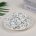 Natural white turquoise crystals in a white ceramic tray for home decor - White Turquoise (9-12mm) 100g