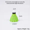 Mini llavero de bádminton de PVC verde colgante modelo volante 3cm con base blanca - Sin Hebilla / Verde Hierba