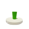 Educational stacking cup for children in bright green finish and matte plastic texture - 160ml / Emerald Green