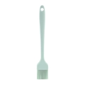 Single mint green silicone baking brush with a long handle for BBQ and basting - Light Green