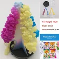 Magic growing crystal Christmas tree DIY kit with colorful blooming paper blossoms - Small Multicolor Bag