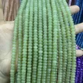 Rangs de perles de pierre abaque vert clair translucides pour bijoux DIY - 5*8mm (environ 73 pièces/fil) / Vert d'Eau