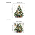 Reusable PVC Christmas tree wall sticker with snowflakes for holiday party home decor - PC216/Colorful Ornament Style