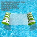 Green and White Striped