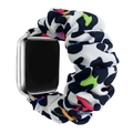 Elastic multicolor leopard print scrunchie watch band for Apple Watch series - Colorful Leopard