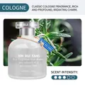 Cologne scented car air freshener with 65ml frosted glass bottle and silver cap - 65ml / Cologne