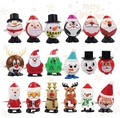 Christmas clockwork toys set with Santa, reindeer, penguin and snowman figures - Christmas Wind Up 18pcs Set B
