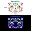 Neon Tag der Toten Gesichtstattoo Aufkleber JFY-004 mit Tag- und Nacht-Leuchteffekt - Goldpulver Fluoreszierend JFY-004