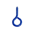 DIY metal eyelet screw pin with bright blue coating for jewelry and keychains - Blue