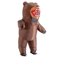 Adult inflatable brown bear costume for Halloween party funny animal cosplay outfit - Bear / One Size