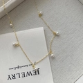 925 Silver/Pearl / Pearl Necklace (A3491)