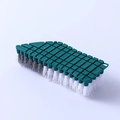 Brosse de nettoyage flexible vert foncé avec poils bicolores pour cuisine et salle de bain - Vert