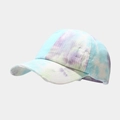 Détail de bords déchirés sur casquette de baseball tie-dye pastel avec texture coton - Réglable / 2# Mixte Macaron Tie-Dye
