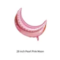 28 inch pearlescent pink moon foil balloon for space themed birthday party decoration - Pearlescent Pink Moon