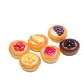 Surtido de mini tartas de frutas artificiales para manualidades y casas de muñecas - Mezclado