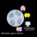 Stampo rotondo in silicone per mini cartelli stradali fai-da-te con scritte a rilievo - Cartello Stradale B230 / Trasparente