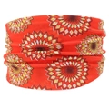 E-6 Orange Red Geometric Mandala