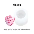 3D-Rosenblüten-Silikonform MG001 für DIY-Kerzen und Seifen mit detaillierten Maßen - 1 Zoll-Rosenknospe