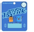Blue study break money holder card featuring a cartoon book and a 20 dollar reward tag - Study Break - $20 (No Money)