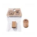 Beech wood rubber stamp from Small Bakery Series featuring a cute coffee cup design - A Cup of Coffee