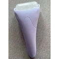 Purple face ice roller with transparent bead head for cooling massage skincare therapy - Purple Transparent