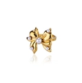 Exquisite gold irregular butterfly ring with six inlaid pearls on a clean white background - Gold Butterfly Pearl