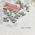 Detailed view of y2k silver cherry pendant with 16x18mm dimensions for DIY jewelry - Style 21 Cherry