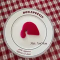 Fuchsia velvet miniature hat for Christmas DIY crafts and tree ornaments 7x8cm - Hat-02 (Rose Red)