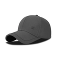 Verstellbare dunkelgraue Baseballkappe mit minimalistischem geometrischem Logo - Grau