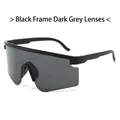 Outdoor cycling sunglasses with black frame and black grey lenses for sport activities - Black Frame Grey Lens