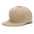 Casquette de baseball hip-hop kaki classique en tissu de coton sergé de qualité - Kaki