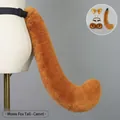 Handmade camel plush fox tail with adjustable belt and cosplay accessory set - One Size / Meow Fox Tail-Camel