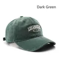 Vintage dark green baseball cap featuring Los Angeles 1950 white embroidery - Dark Green