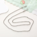 Chaîne de téléphone argentée avec fermoirs mousquetons pour accessoires de sac DIY - Chaîne à Billes Argentée de 6mm
