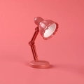 Mini lampe de bureau LED rose pliable avec abat-jour en forme de pétale et socle - 09A-Rose Rouge