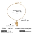 Collier en acier inoxydable doré avec pendentif cœur texturé et chaîne à billes - Style Demi-Cœur Motif Rayon de Soleil (JDN0112001-1)