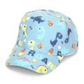 Casquette de baseball bleu clair pour enfants avec dinosaures et imprimé Roar - 52-54cm / Bleu Clair Œuf de Dinosaure Imprimé (#5)