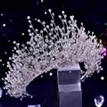 Eleganter silberner Braut-Strass-Haarreif mit funkelnden Kristallen im Ast-Design - Krone / Silber