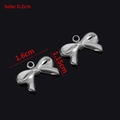 Pendentif nœud en argent pour bijoux bricolage taille 1,6cm x 1,15cm avec un trou - Style D / Acier