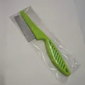 Flea comb for pets with green handle and fine stainless steel teeth in clear packaging - Small / Fruit Green