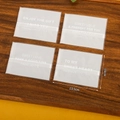 Frosted semi-transparent 10x13.5cm heat seal bags with white art text for mooncakes - 10*13.5cm English Blessing (100 Pcs/Pack)