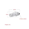 Detail of silver irregular faceted spacer bead with 2mm hole for DIY jewelry making - VZ448 Platinum